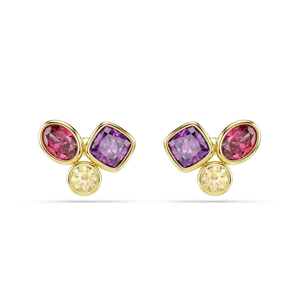 Swarovski Imber Organic Goudkleurige Multicolour Oorknoppen 5760019