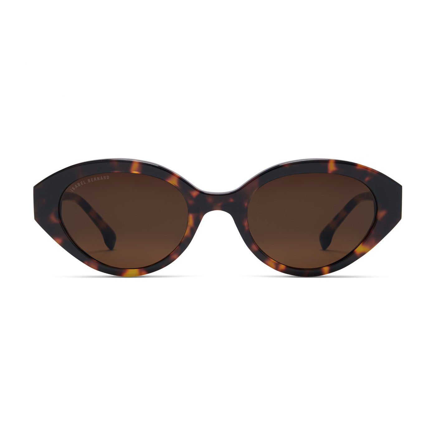 Isabel Bernard La Villette Rosaire Brown Tortoise Ovale Sunglasses IB400002-14-14