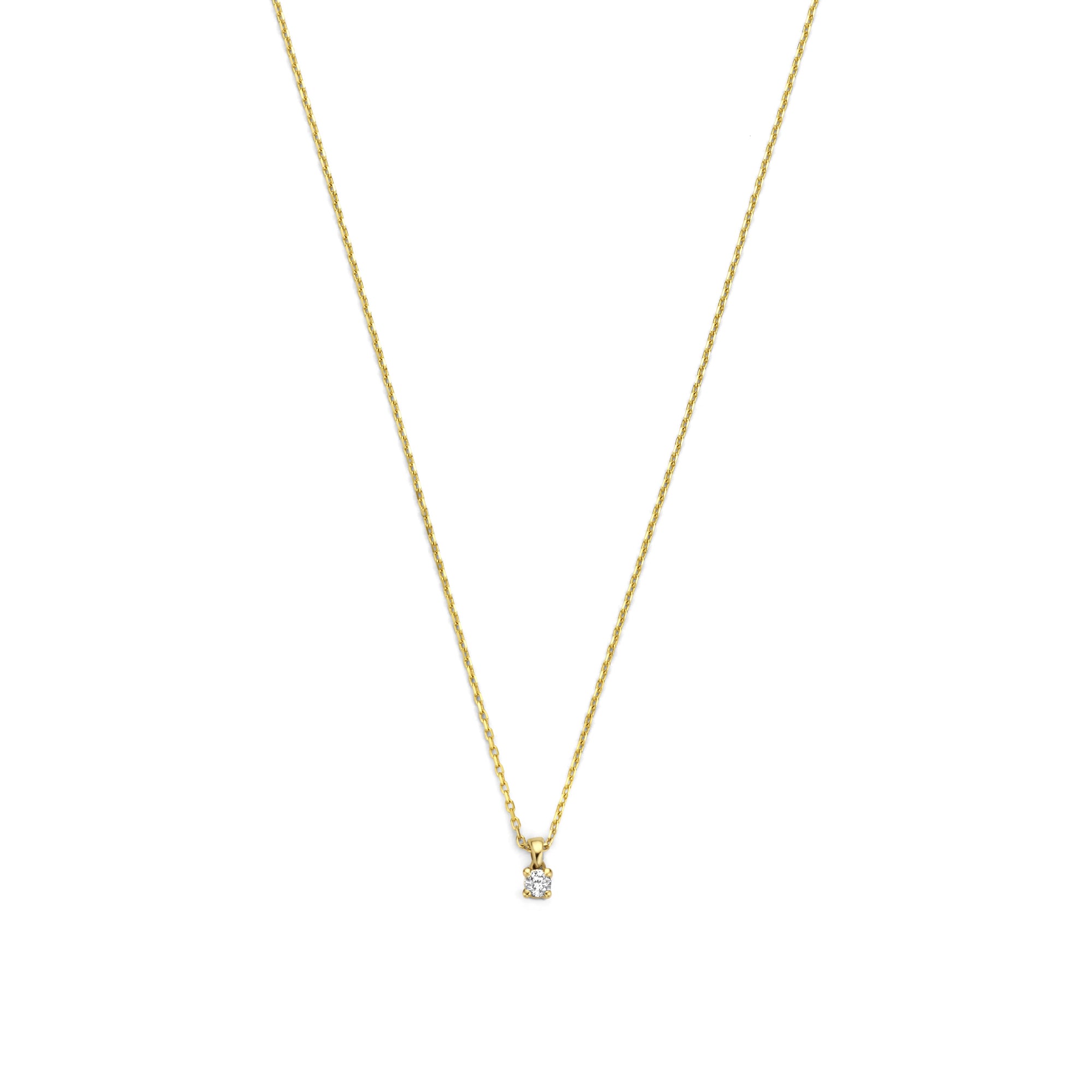 Isabel Bernard De la Paix Céline 14 Carat Golden Necklace | diamond 0.05 ct | IBD350001