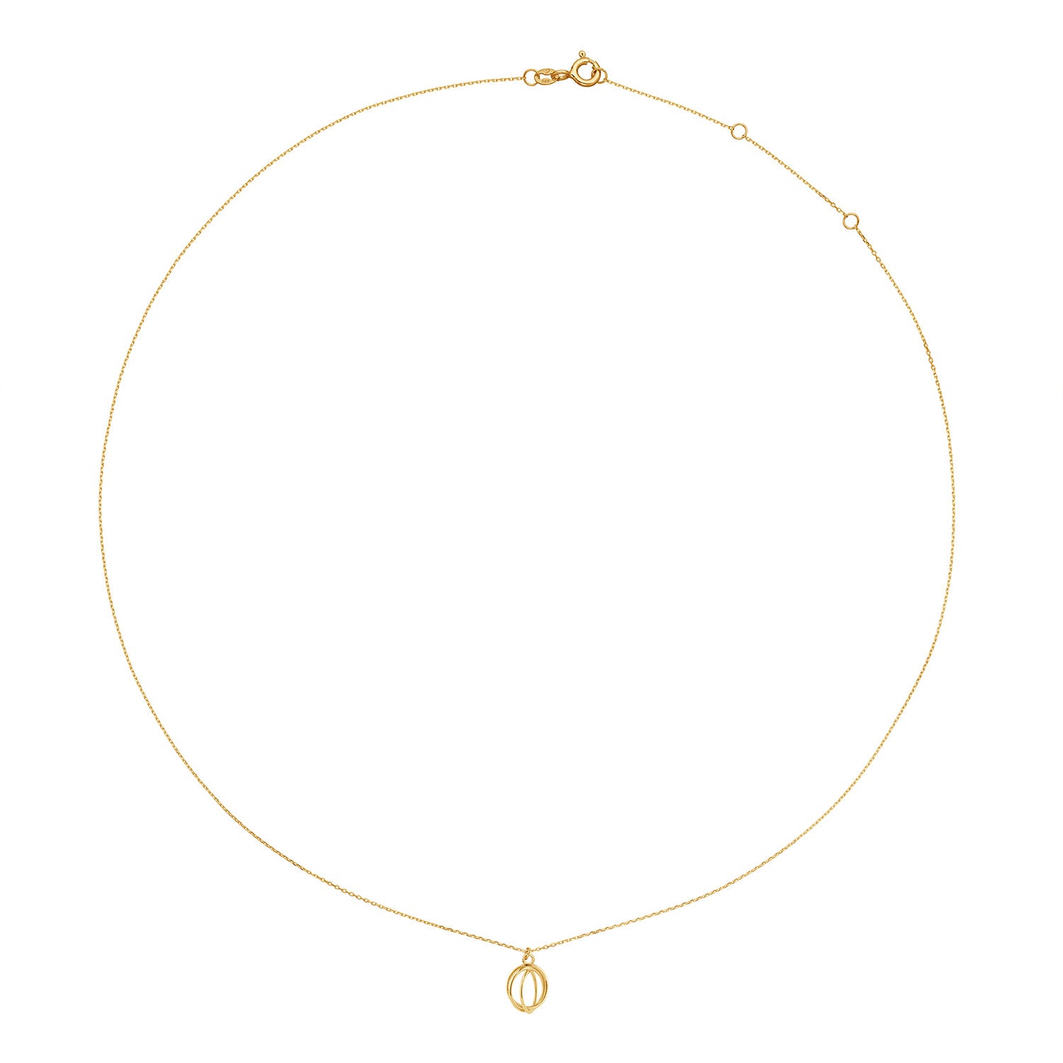 Jackie Gold Spindle 14 Karat Gold Necklace JKN25.551