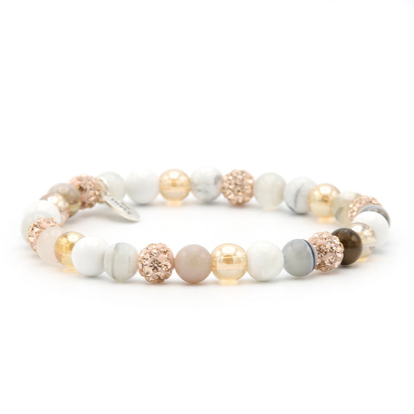 Karma Spiral Light and Lovely Bracelet 83592EL (Length: 17.50-19.00 cm)cm