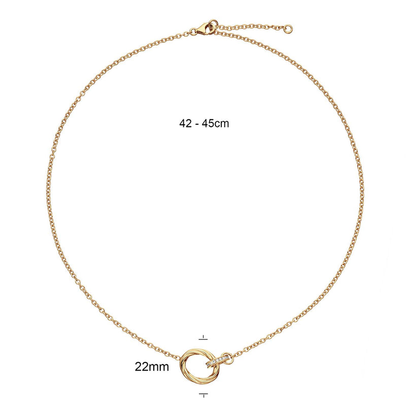 GLOW 925 Sterling Silver Necklace 2002-102_8684_45-zoom-