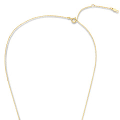 Violet Hamden Venus 925 Sterling Silver Gold-coloured Necklace with Birthstone VH340010-DEC