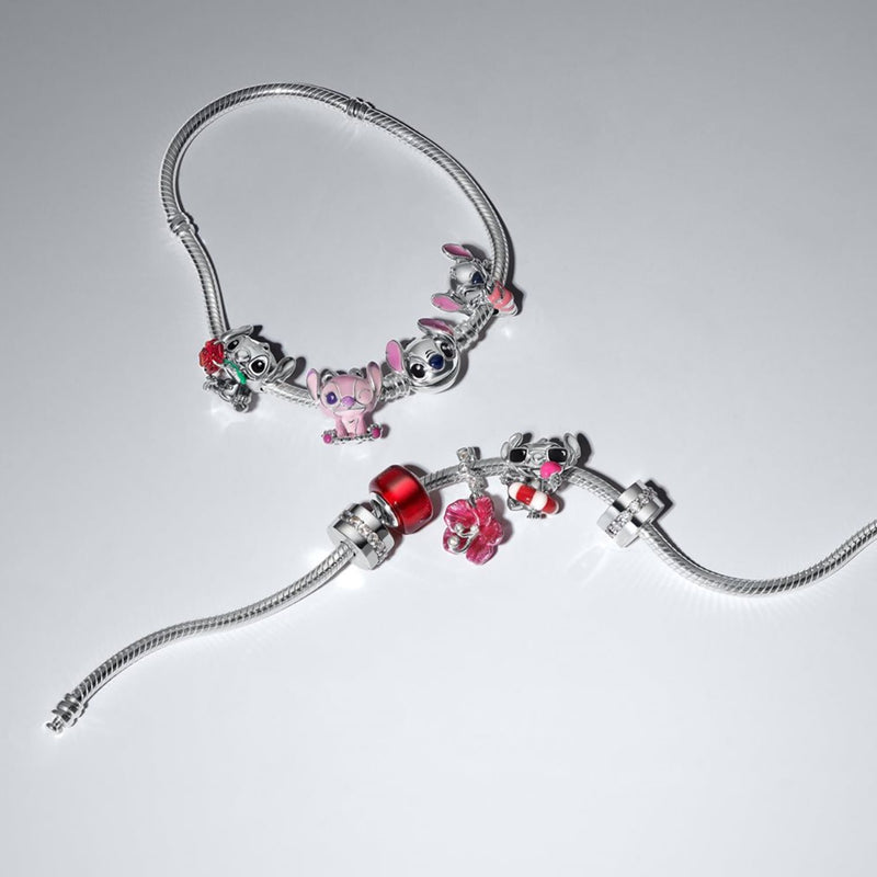 Pandora Disney Murano Glass and Enamel Disney Stitch Zomer Bedel 794642C01-zoom-