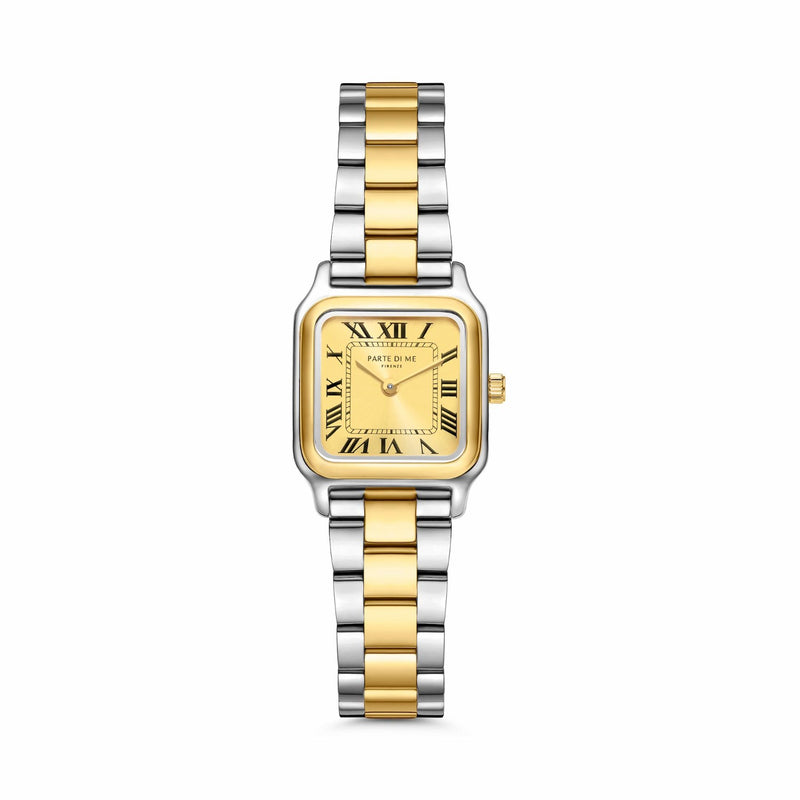 Parte di Me Orologio rectangular ladies watch silver and gold coloured PDM09038-zoom-