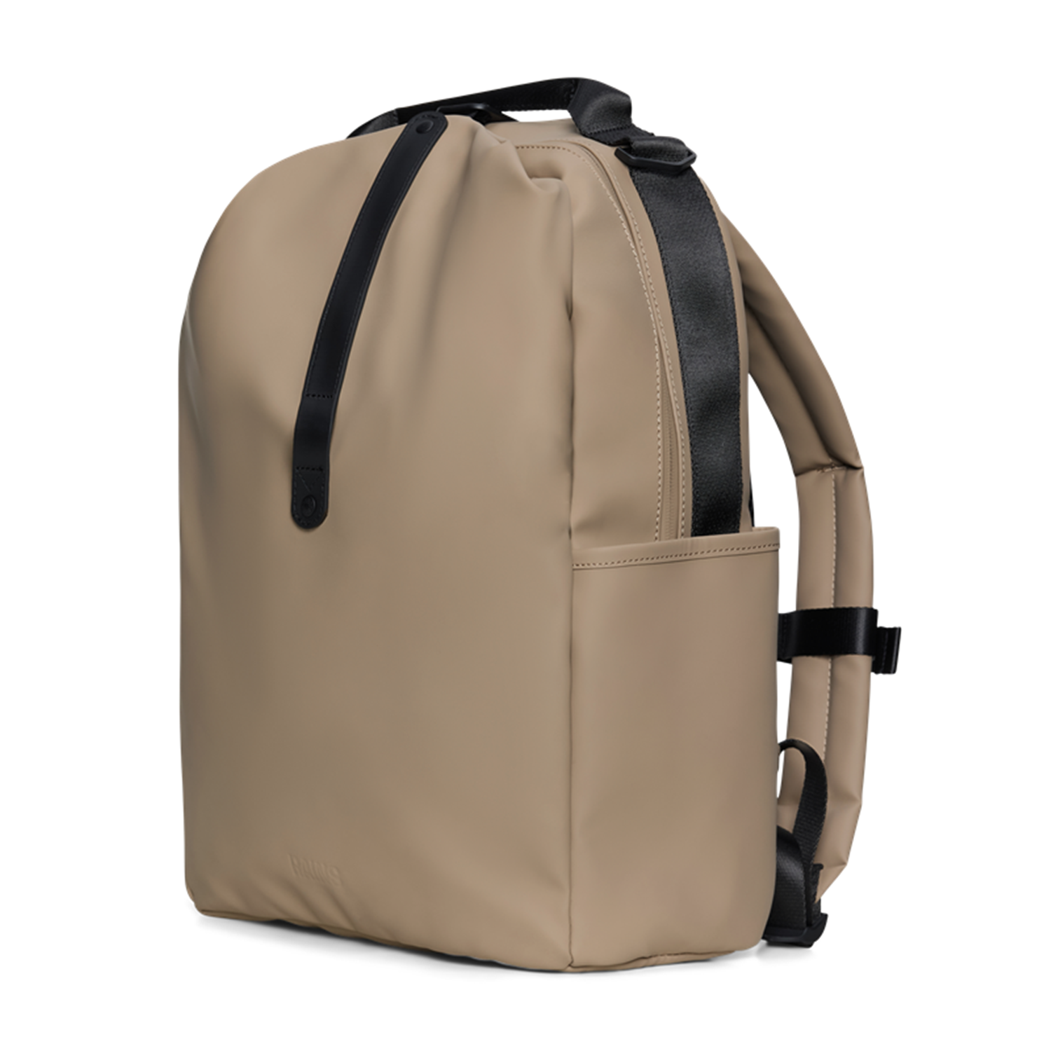 Rains Beige Clip Front Backpack R14890-133