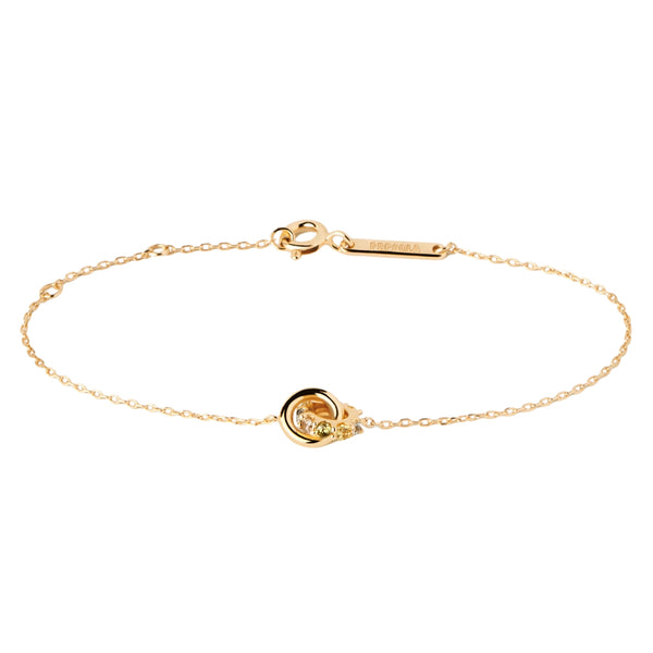 P D Paola Color 925 Sterling Silver Bracelet with Gold Plating PU01-787-U