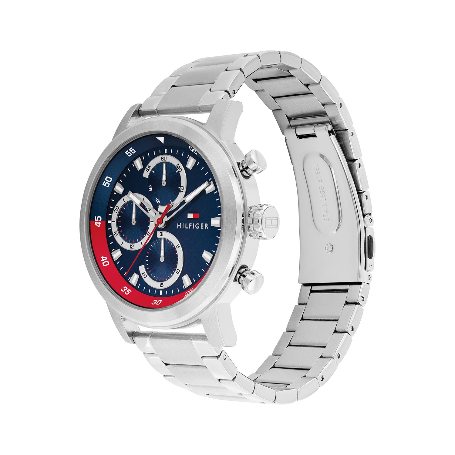 Tommy Hilfiger Rocky Silver and Blue Men's Watch TH1792179