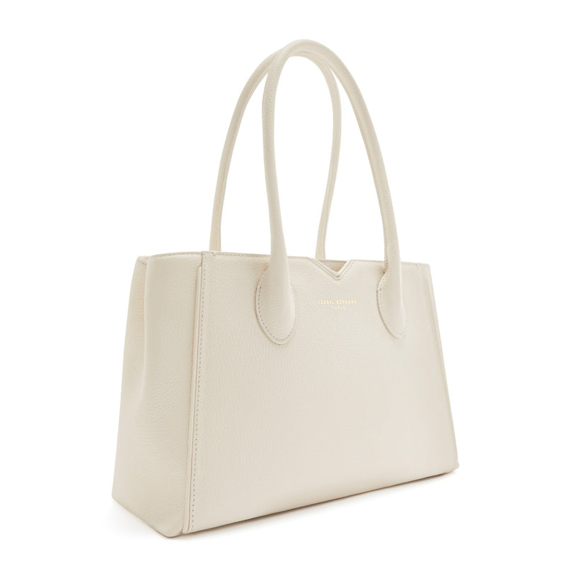 Isabel Bernard Honoré Cloe Midi Crème me Kalfsleren Handtas IB25082-070-zoom-