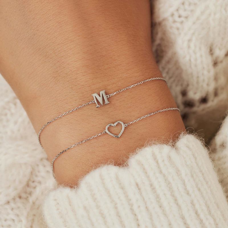 Isabel Bernard Saint Germain Amore 14 Karaat Wit Gouden Armband IB320052-zoom-