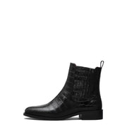Isabel Bernard Vendôme Chey Croco Zwarte Leren Chelsea Boots Van Kalfsleer IB53012-201-40