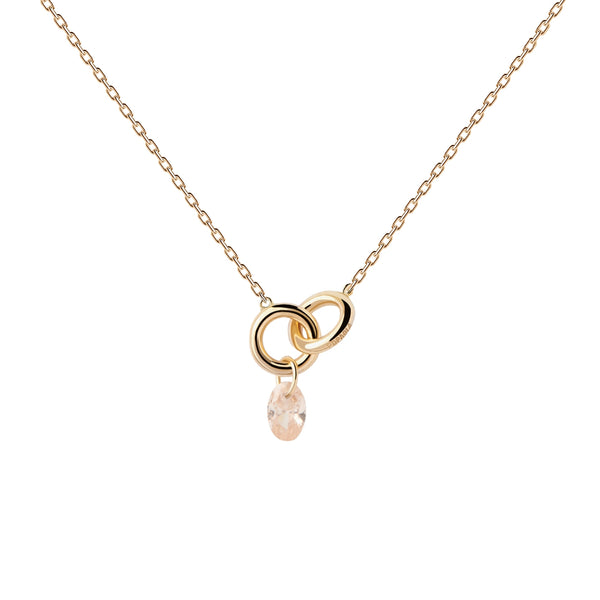 P D Paola Color 925 Sterling Silver Necklace with Gold Plating CO01-844-U