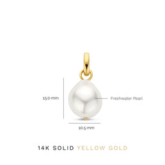 Isabel Bernard Belleville Luna 14 Carat Golden Charm IB350052
