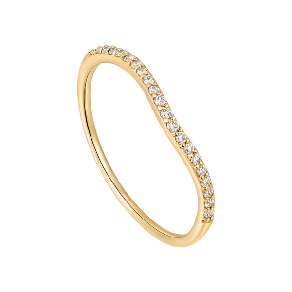 Ania Haie Ania Haie Magma Wave 14 Karat Gold Ring 2002-AH-RAU004-01YG