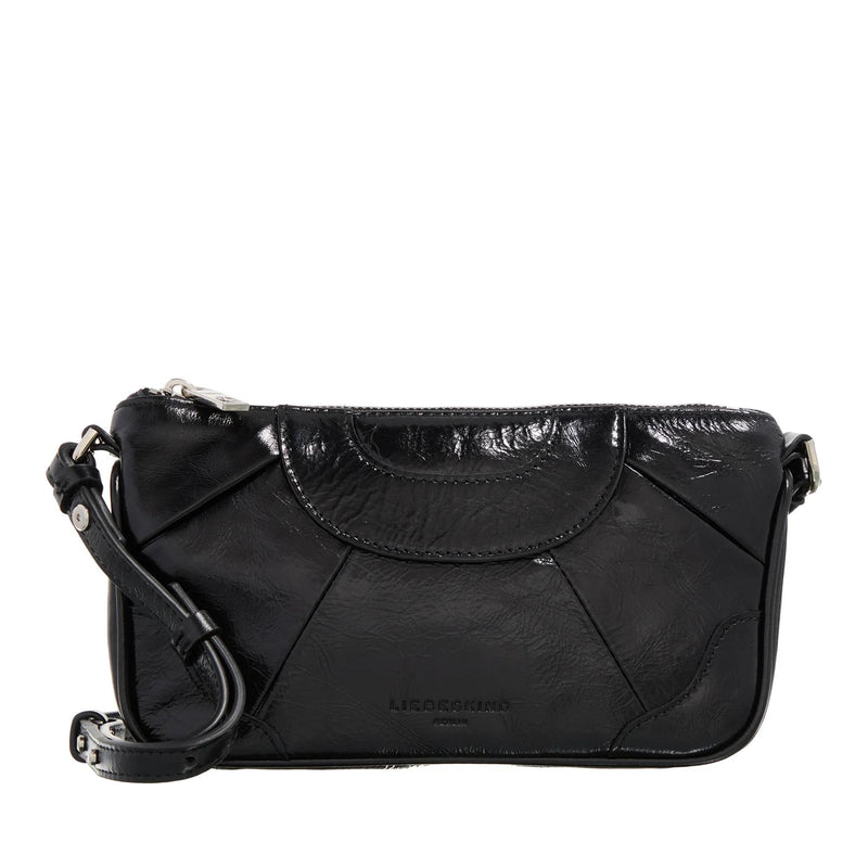 Liebeskind Berlin Esther Lack Distressed Black Leather Crossbody bag 2001-A0616924-zoom-