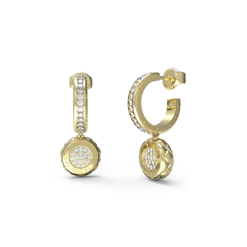 GUESS Stylish Gold Earrings JUBE04596JWYGT-U-zoom-