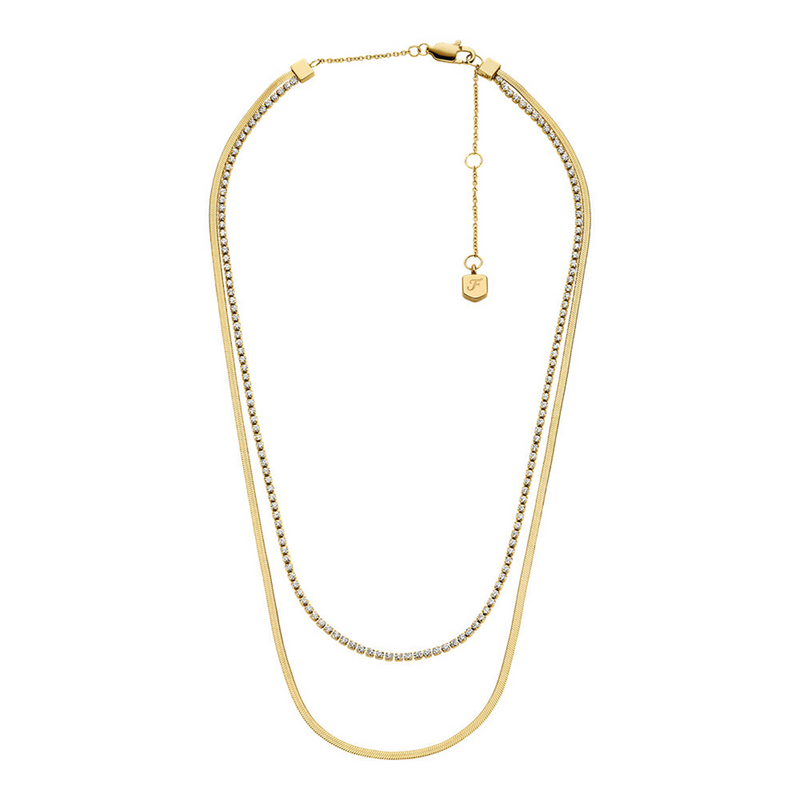 Fossil Ellis Stainless Steel Necklace JF04939710-zoom-