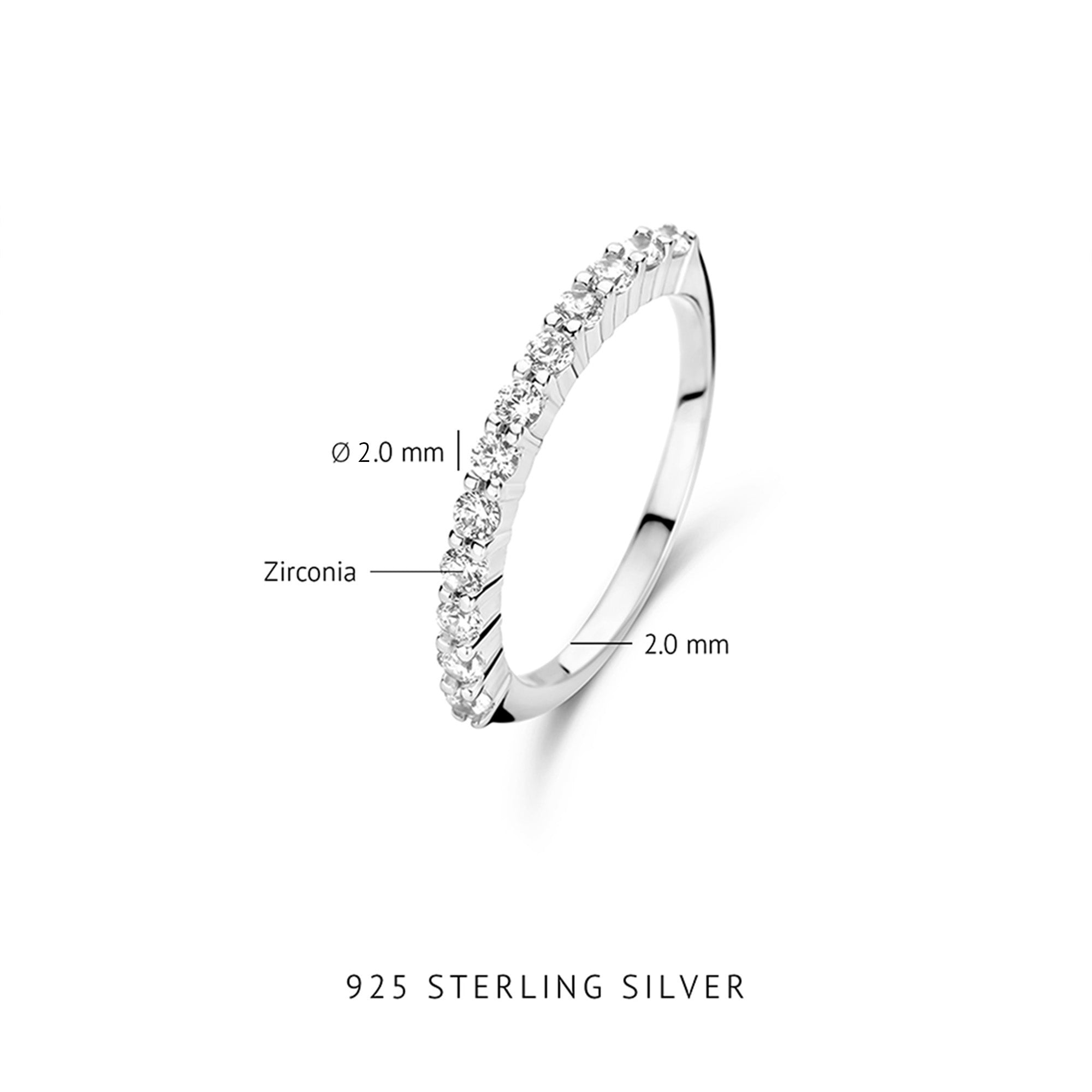 Parte Di Me Santa Maria della Base 925 sterling Silver Ring PDM33031-60