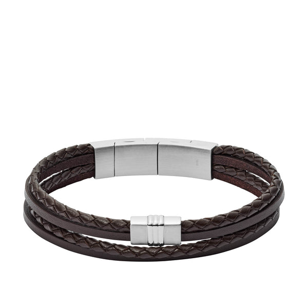 Fossil Brown Vintage Bracelet JF02934040 (Length: 17.50 - 19.00 cm)
