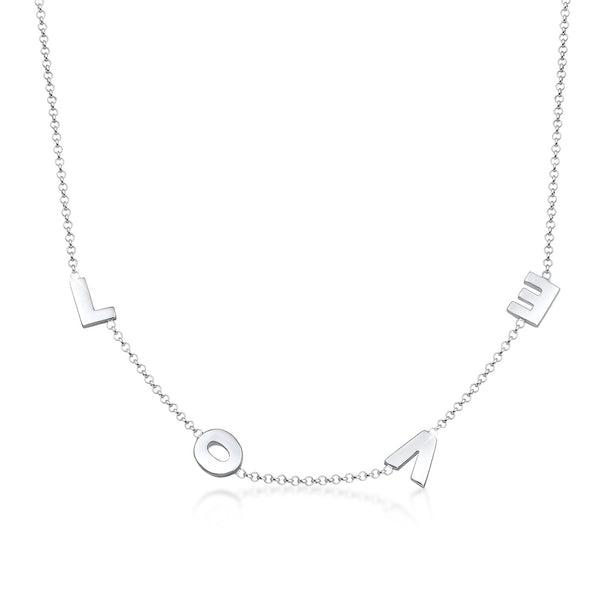 Elli 925 Sterling Silver Link Chain Necklace 2004-BF-0007711-001