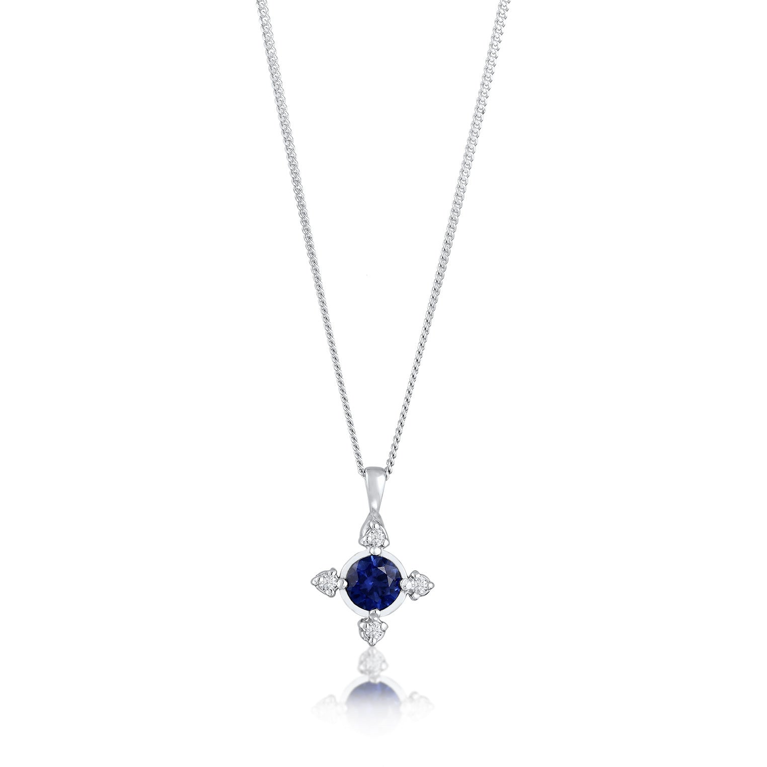 Elli 925 Sterling Silver Necklace with Diamond (0.06 ct) 2004-BF-0008266-001