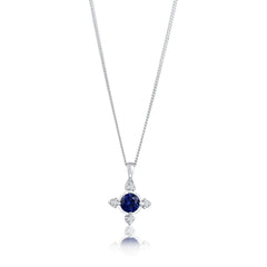 Elli 925 Sterling Silver Necklace with Diamond (0.06 ct) 2004-BF-0008266-001