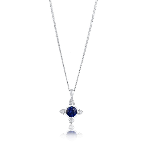 Elli 925 Sterling Silver Necklace with Diamond (0.06 ct) 2004-BF-0008266-001