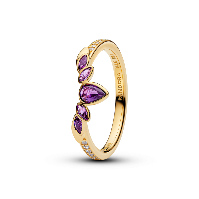 Pandora Disney Gold Plated Frozen Queen Anna Tiara Ring 164135C01-54-zoom-