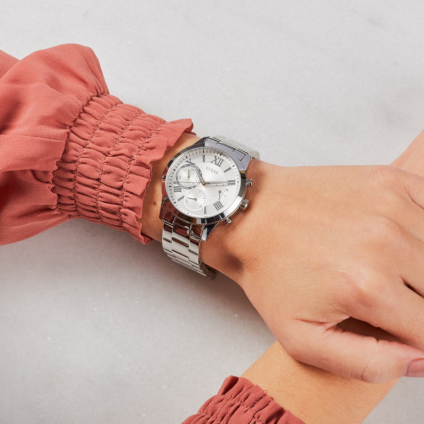 GUESS Silver Watch W1070L1