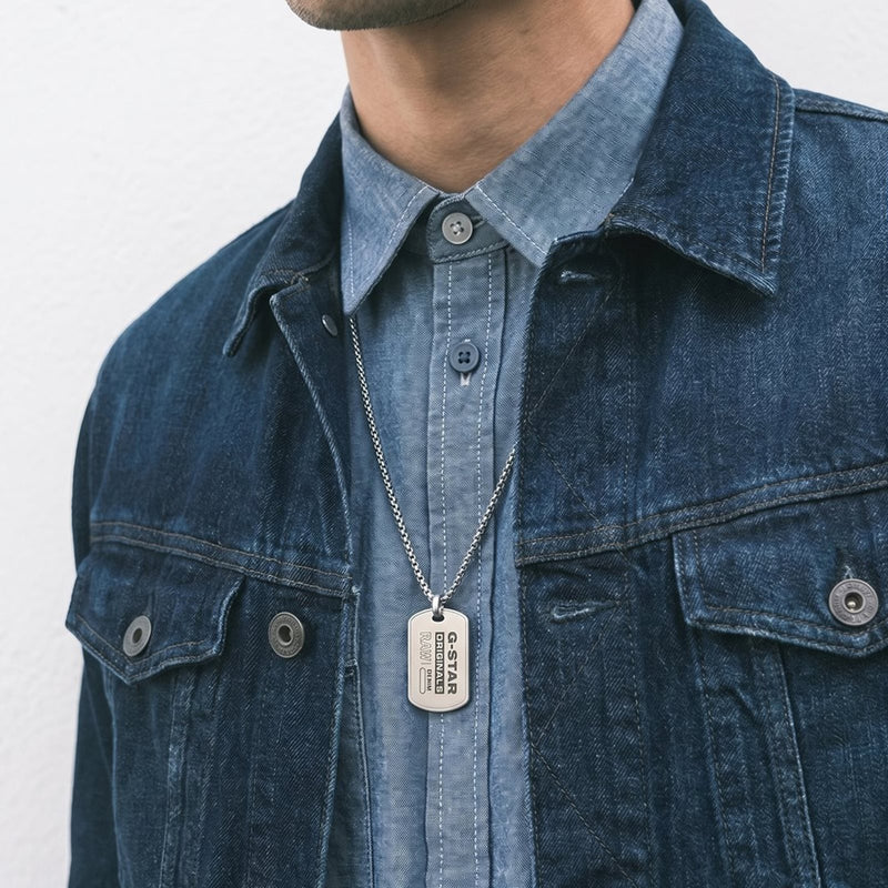 G-STAR R-Tag Zilveren Ketting GSJ.103.01-zoom-