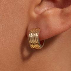 Beloro Jewels La Rinascente Amelie 9 karat gold hoop earrings BO360107