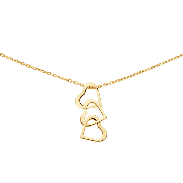 Moving love Necklace | 14 karaat goud