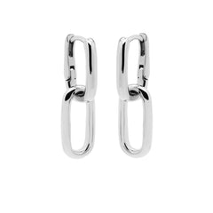 Karma Hoops Silver Hoop Earrings H205S
