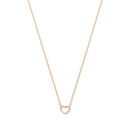 Isabel Bernard La Concorde Amore 14 Karaat Rosé Gouden Collier Met Hartje IB340063