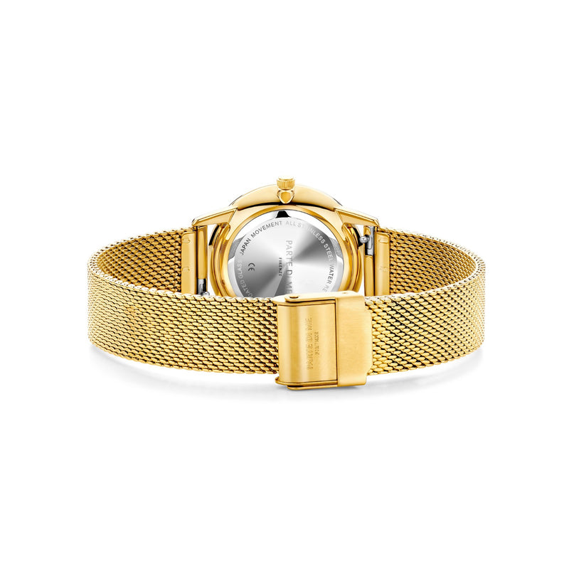 Parte Di Me Orologio rond dames horloge goudkleurig en zwart PDM09052-zoom-