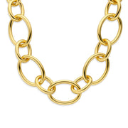 Parte Di Me Bibbiena Poppi Adriane 925 Sterling Zilveren Gold Plated Schakelketting PDM34100