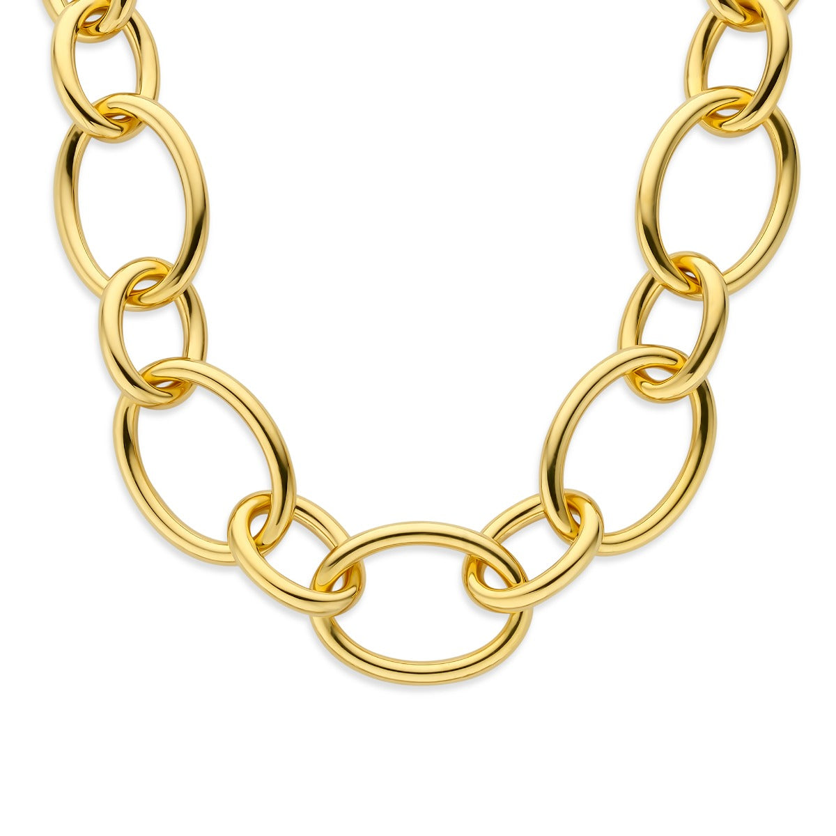 Parte Di Me Bibbiena Poppi Adriane 925 Sterling Silver Gold Plated Link Necklace PDM34100