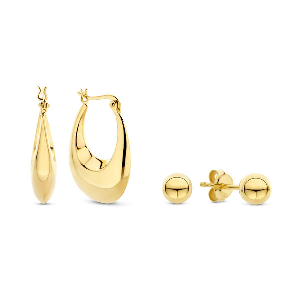 Parte Di Me Sorprendimi 925 Sterling Zilveren Gold Plated Oorbellen Giftset PDM90068