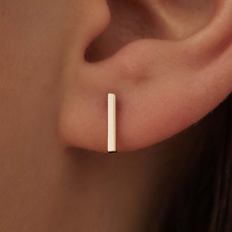 Isabel Bernard Le Marais Rosalie 14 Karaat Gouden Oorknoppen IB360215-zoom-