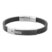 G-Star Mtrx Zwarte Leren Armband GSJ.105.03