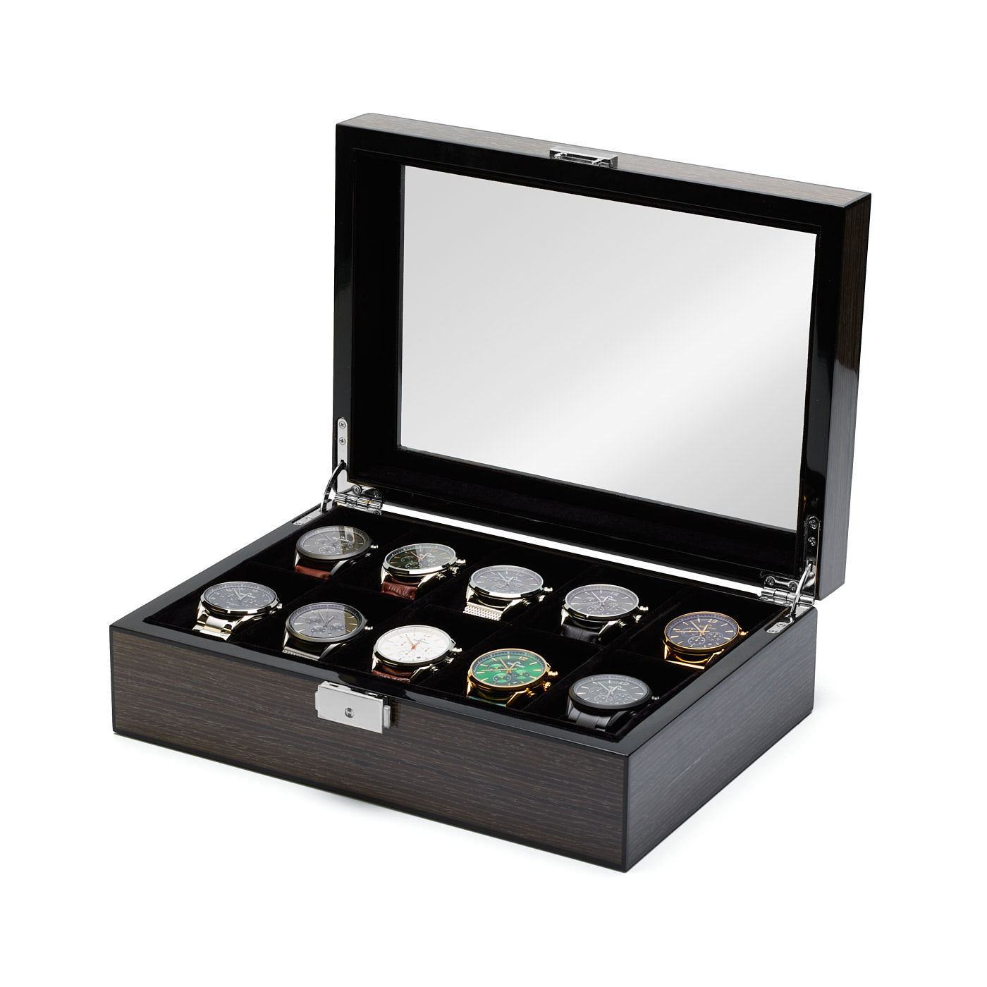 Mats Meier Mont Fort bruine horlogebox voor 10 horloges