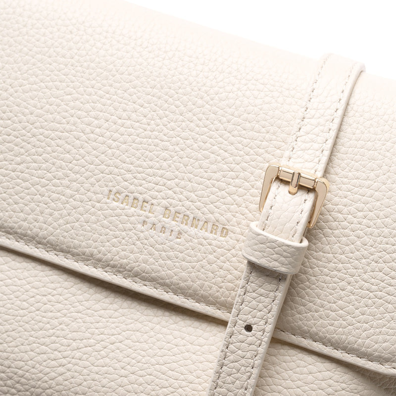 Isabel Bernard Femme Forte Heline Crème me Leren Handtas IB21027-zoom-