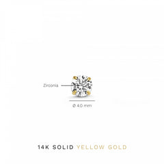 Isabel Bernard Cadeau d'Isabel 14 Carat Golden Earrings Set IB90151