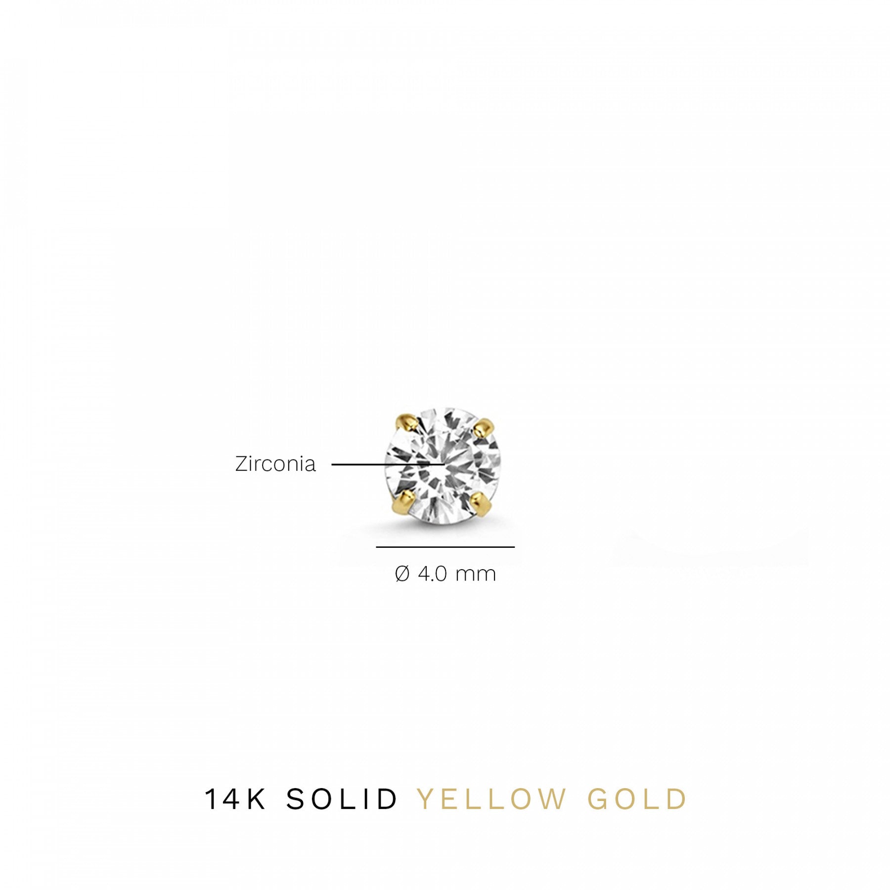 Isabel Bernard Cadeau d'Isabel 14 Carat Golden Earrings Set IB90151