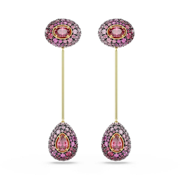Swarovski Sublima Glam Goudkleurige Oorbellen met Rode Kristallen 5752891