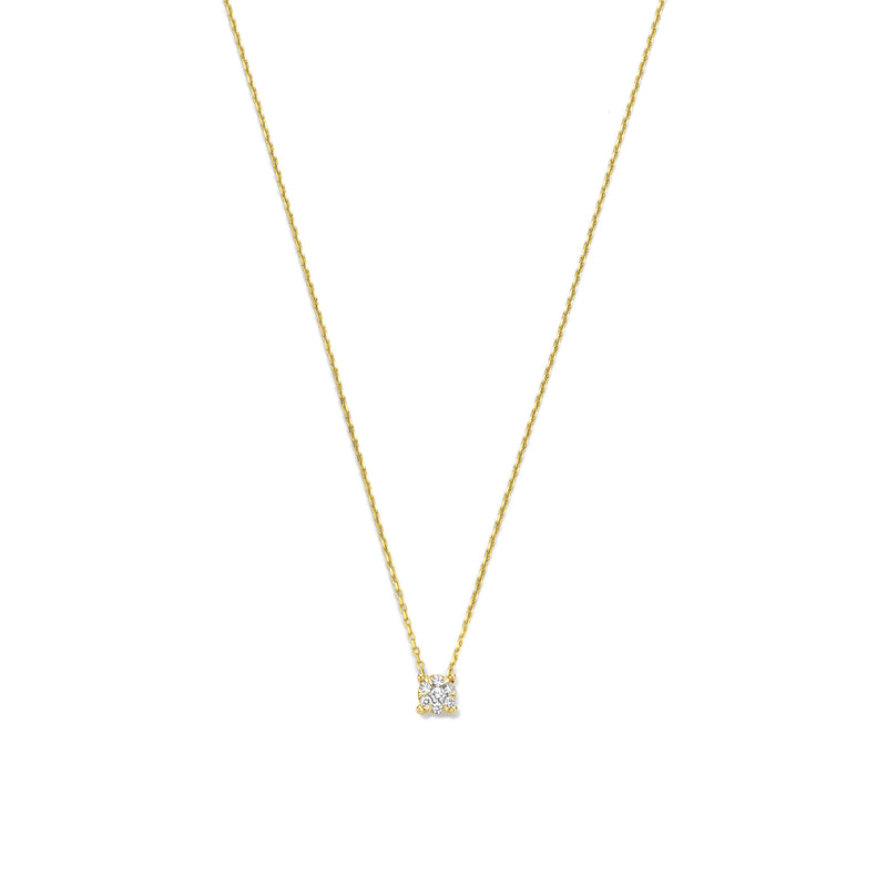 Isabel Bernard De la Paix Hanaé 14 karaat gouden collier | diamant 0.08 ct | IBD350007-zoom-