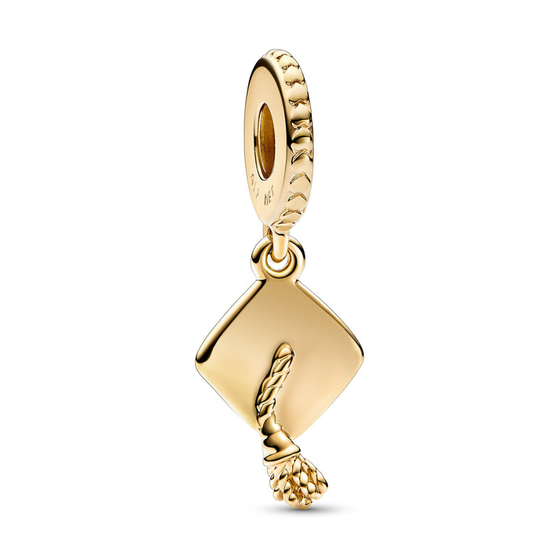 Pandora Moments Graduation Cap Charm 761892C00with14K Gold Plating-zoom-