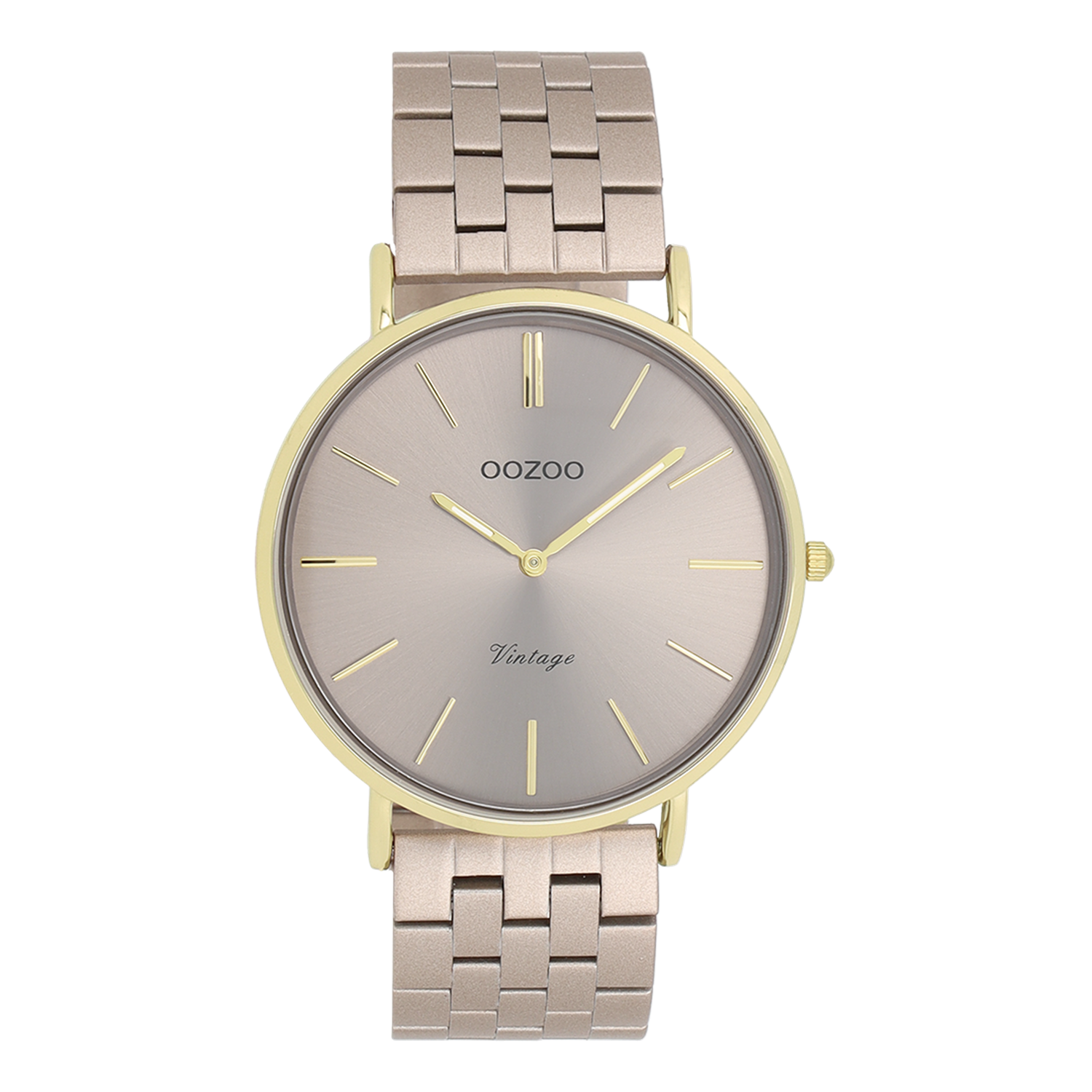 OOZOO Vintage Gold and Taupe Women's Watch C20404