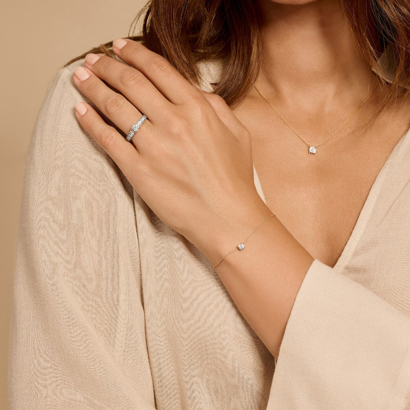 Blush 14 Karaat Gouden Armband 2166YZI (Lengte: 18.00 cm)-zoom-