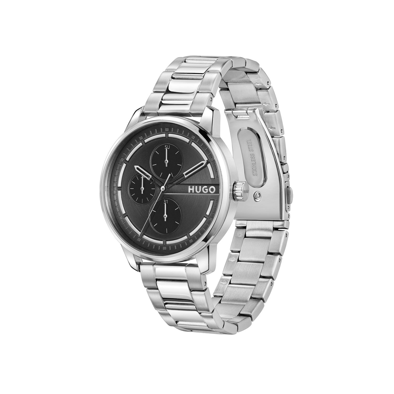Hugo Boss HUGO #STAMP MULTI Zwart Heren Horloge 2002-HU1530368